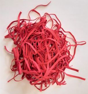 Gumka do maseczek 17cm produkcja maseczek 100szt. MALINOWY