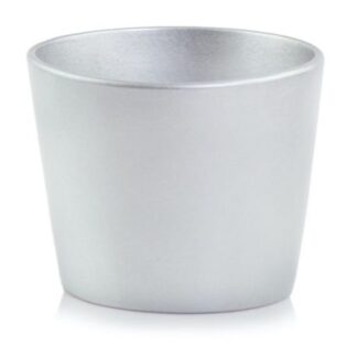 Osłonka ceramiczna Flash srebrna 16x15cm